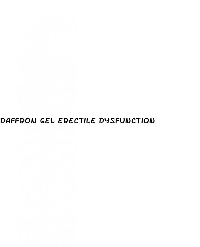 daffron gel erectile dysfunction