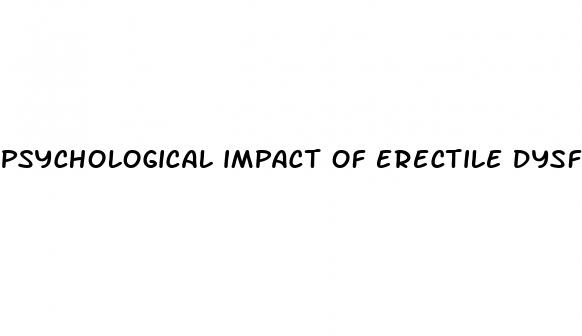 psychological impact of erectile dysfunction