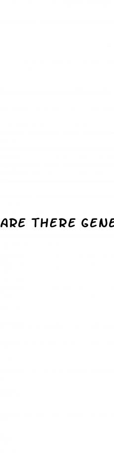 are there generic ed pills