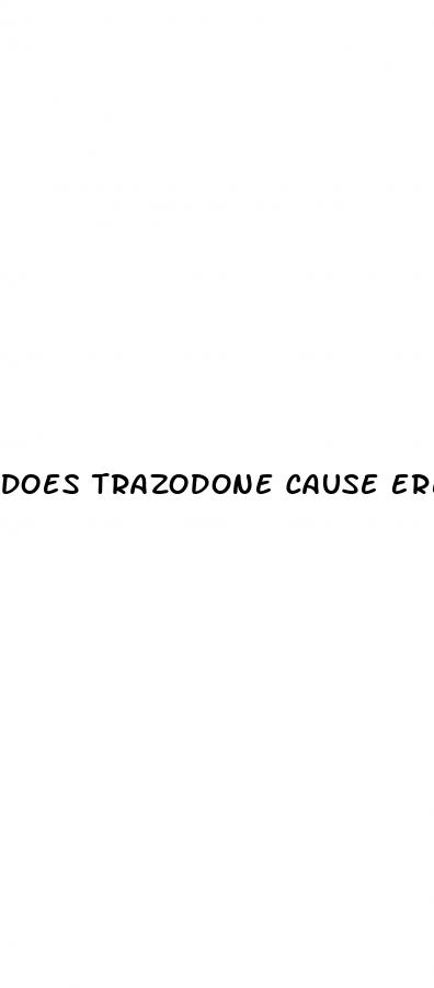 does trazodone cause erectile dysfunction