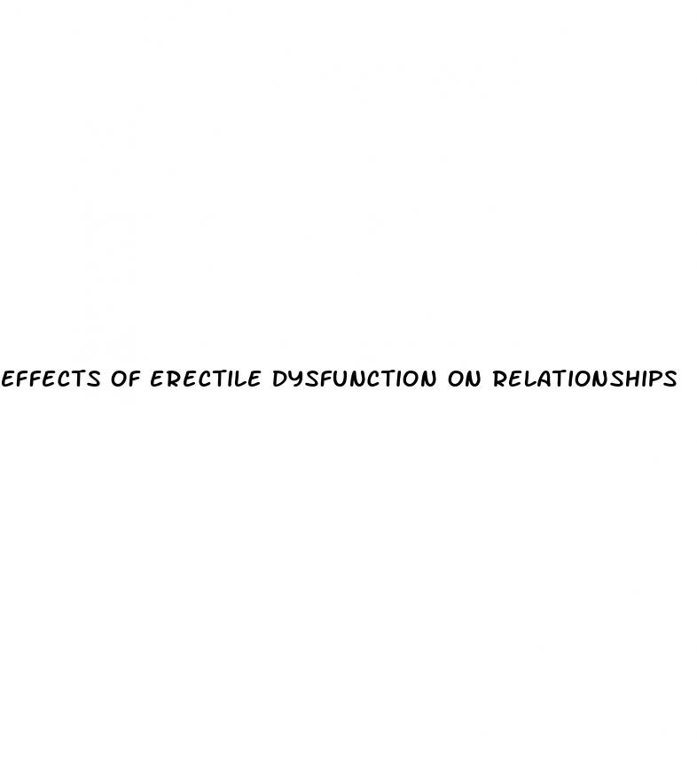 effects of erectile dysfunction on relationships