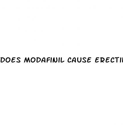 does modafinil cause erectile dysfunction