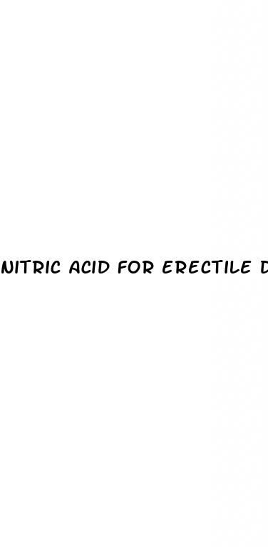 nitric acid for erectile dysfunction