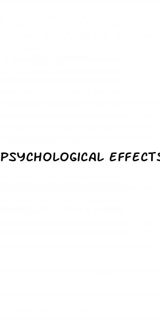 psychological effects of erectile dysfunction