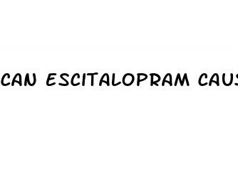 can escitalopram cause erectile dysfunction