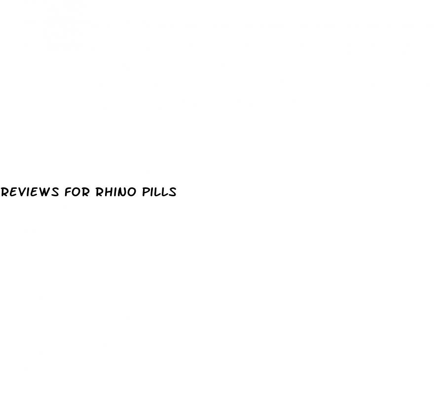 reviews for rhino pills