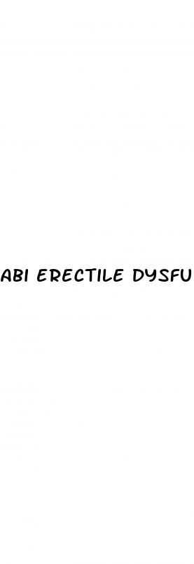 abi erectile dysfunction