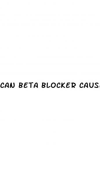 can beta blocker cause erectile dysfunction