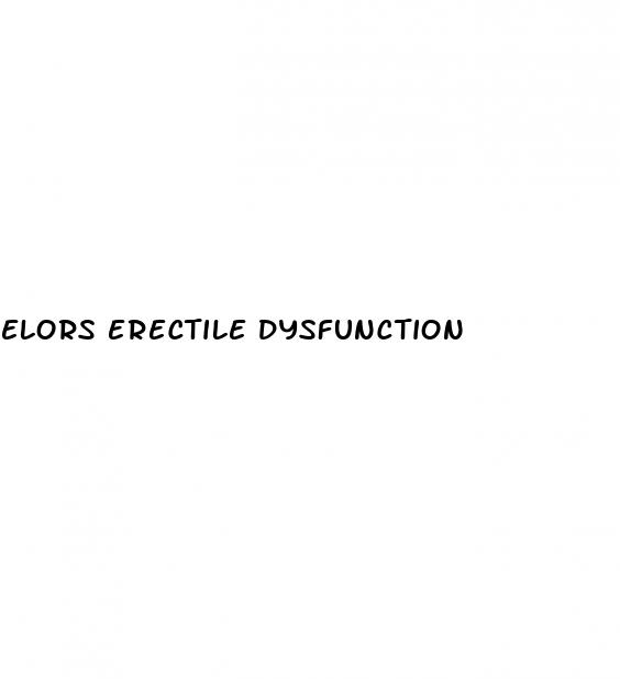 elors erectile dysfunction