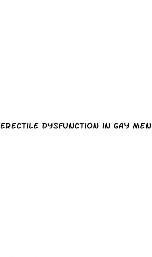 erectile dysfunction in gay men