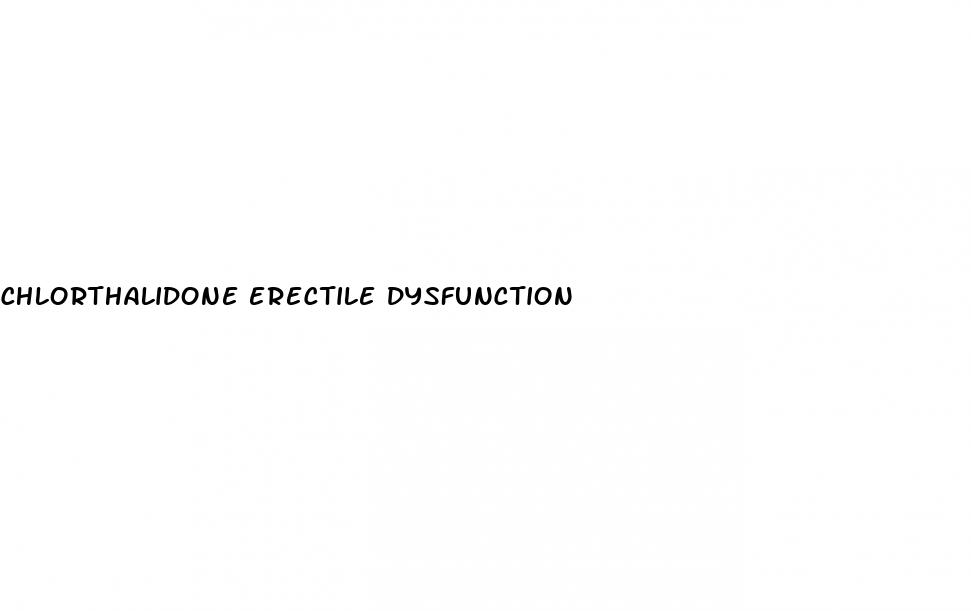 chlorthalidone erectile dysfunction