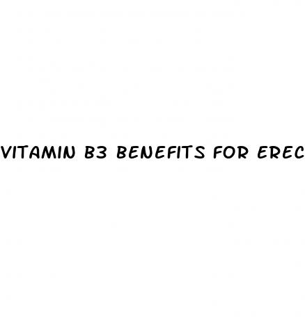 vitamin b3 benefits for erectile dysfunction