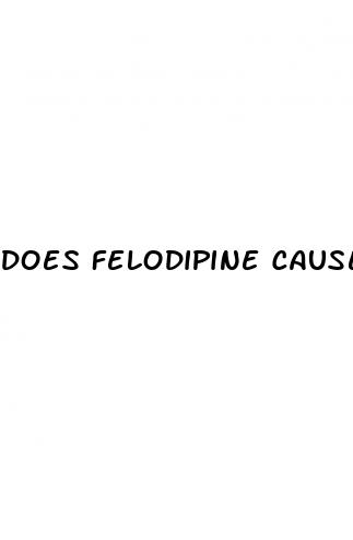 does felodipine cause erectile dysfunction