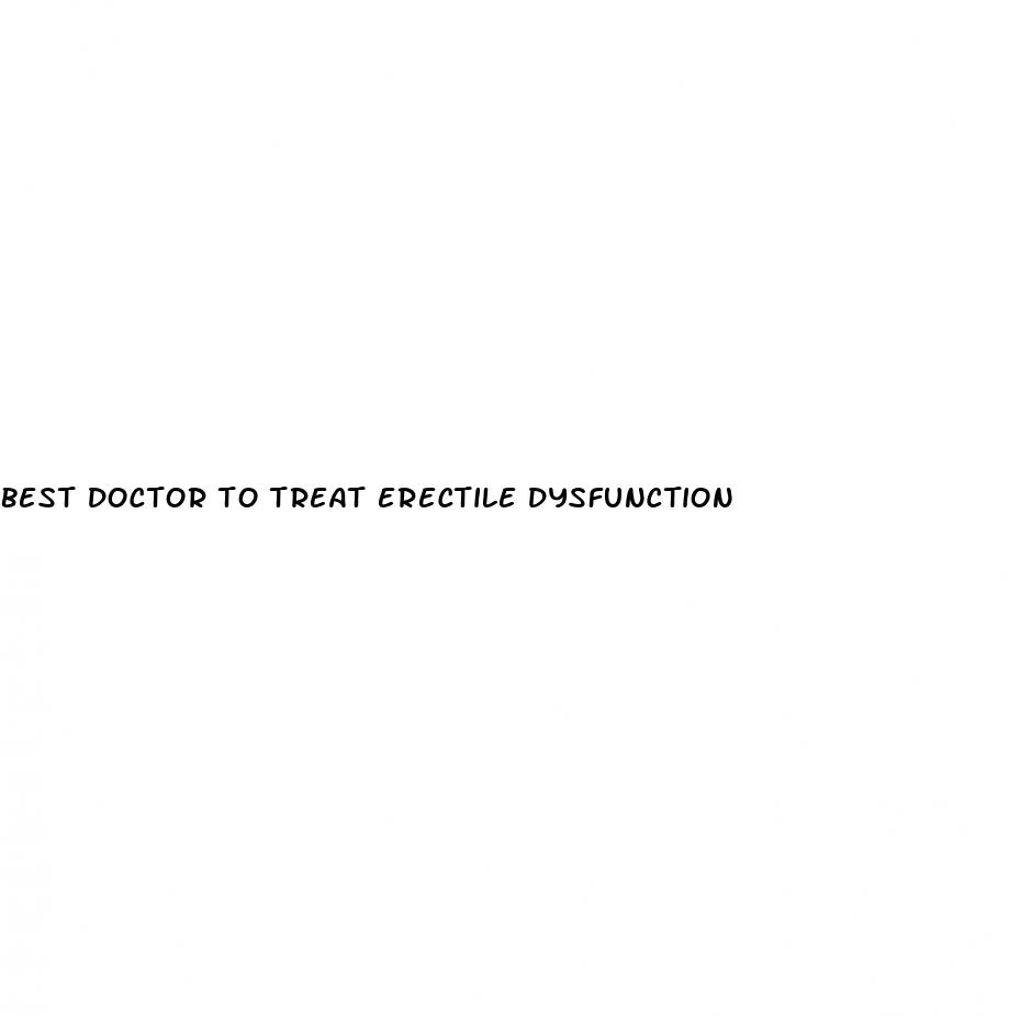 best doctor to treat erectile dysfunction