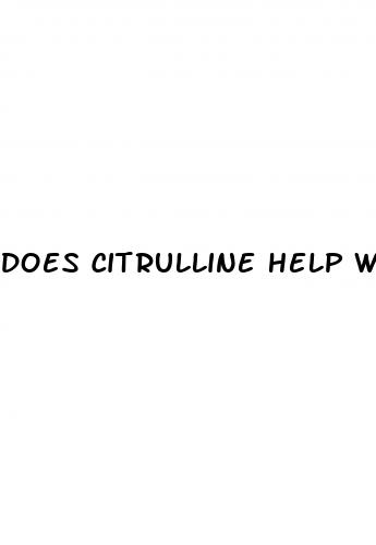 does citrulline help with erectile dysfunction