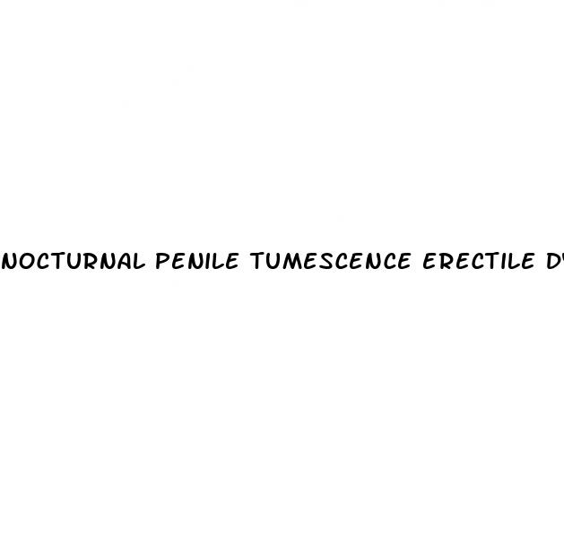 nocturnal penile tumescence erectile dysfunction