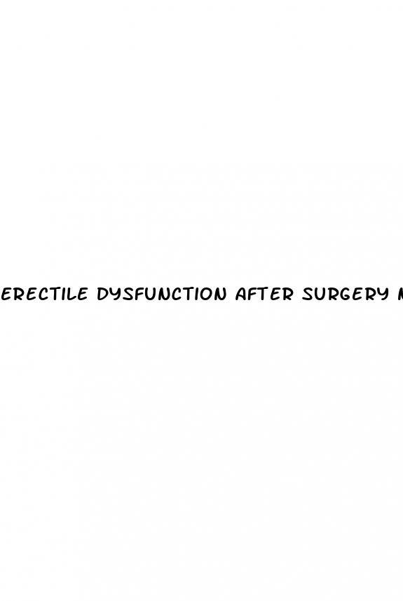 erectile dysfunction after surgery nerve cut