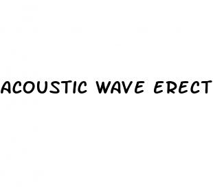 acoustic wave erectile dysfunction