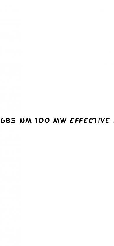 685 nm 100 mw effective for erectile dysfunction