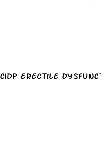 cidp erectile dysfunction