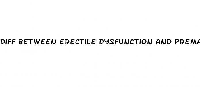 diff between erectile dysfunction and premature ejaculation