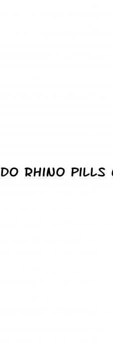 do rhino pills cause ed