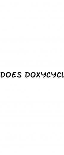 does doxycycline cause lack of an erectile dysfunction