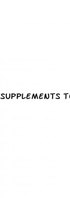 supplements to help with erectile dysfunction