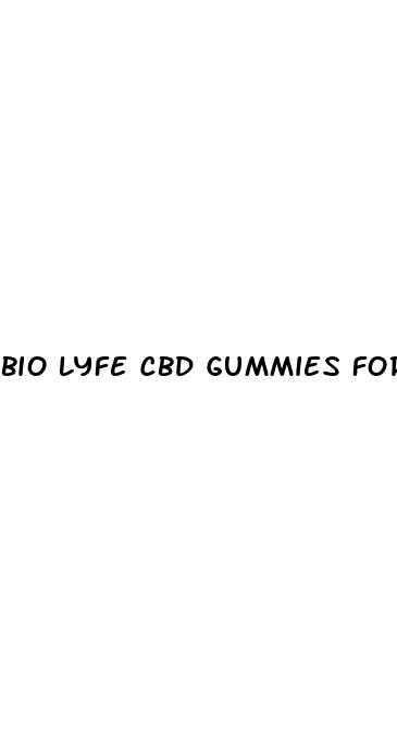 bio lyfe cbd gummies for erectile dysfunction