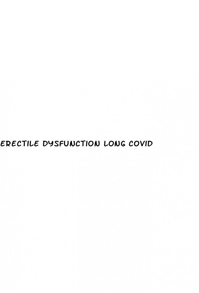 erectile dysfunction long covid