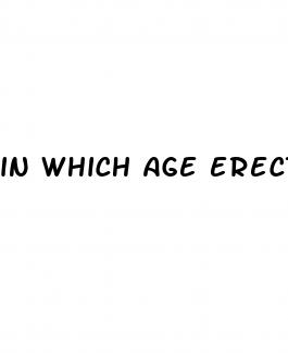 in which age erectile dysfunction