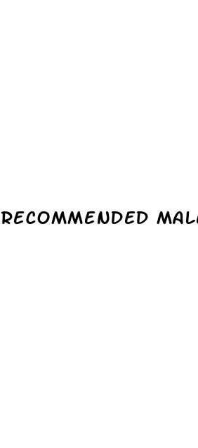 recommended male enhancement pills