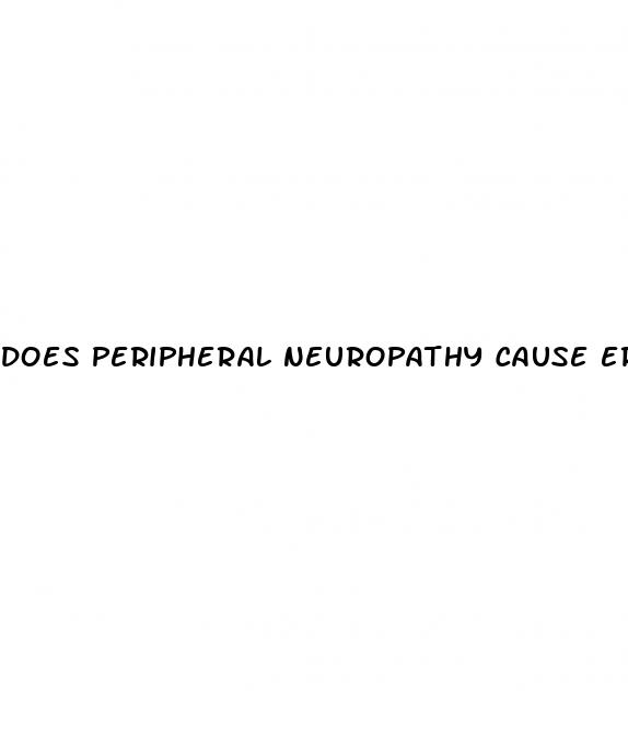 does peripheral neuropathy cause erectile dysfunction