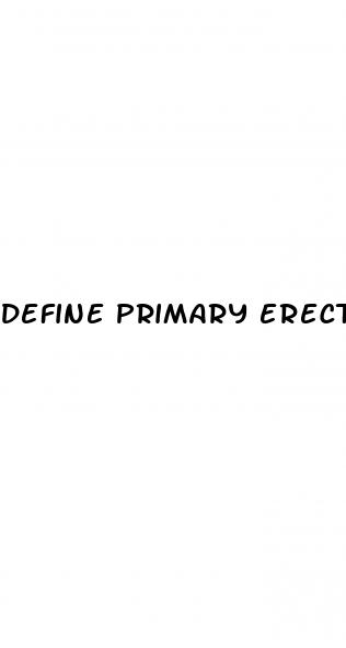 define primary erectile dysfunction