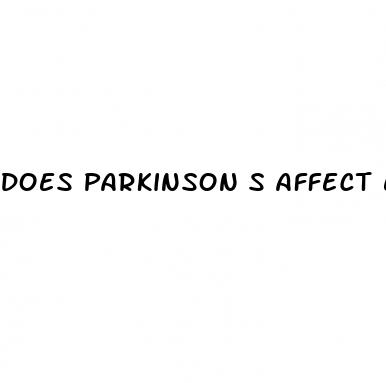 does parkinson s affect erectile dysfunction