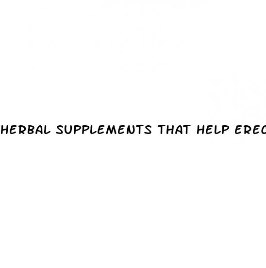 herbal supplements that help erectile dysfunction