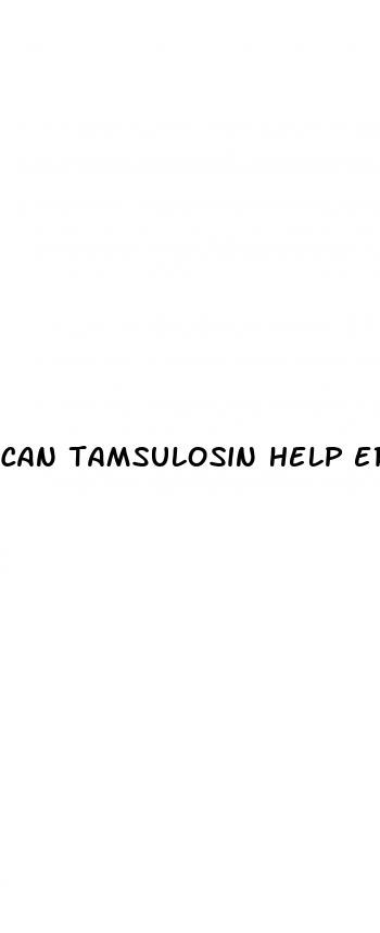 can tamsulosin help erectile dysfunction