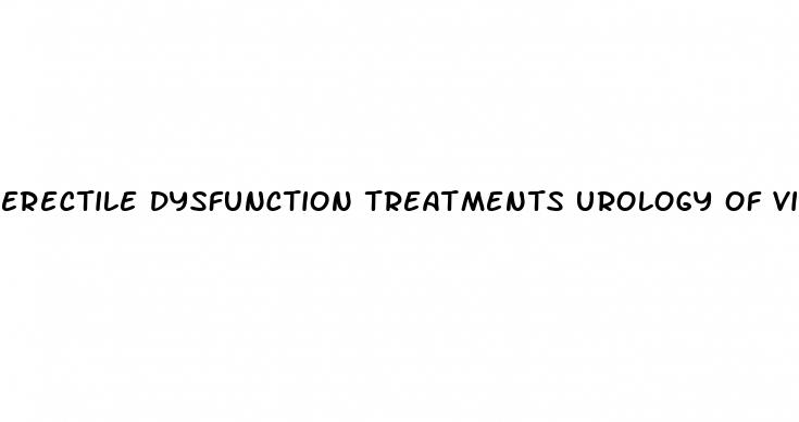 erectile dysfunction treatments urology of virginia