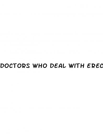 doctors who deal with erectile dysfunction