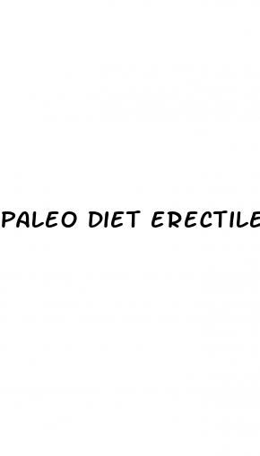 paleo diet erectile dysfunction