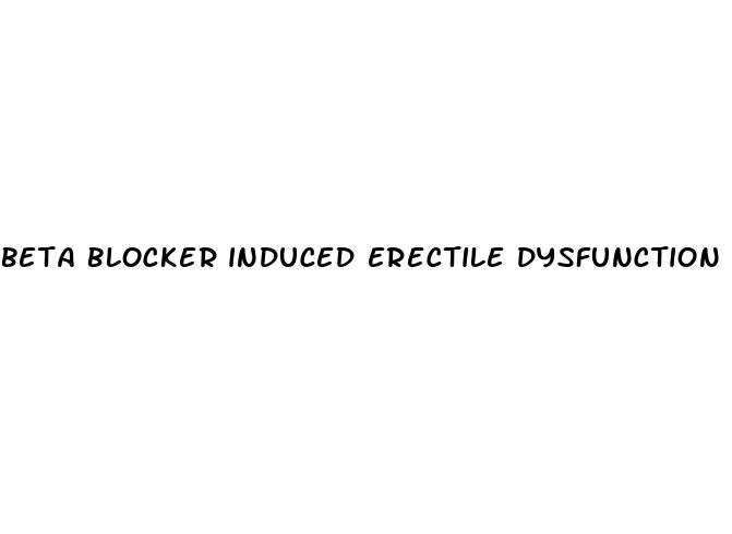 beta blocker induced erectile dysfunction