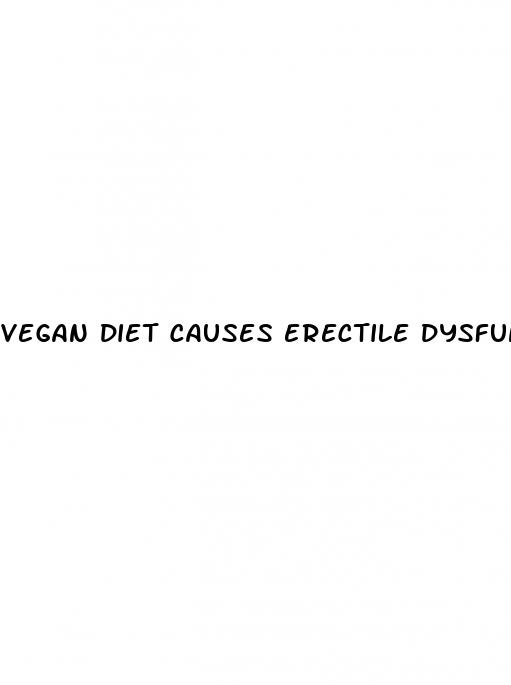 vegan diet causes erectile dysfunction