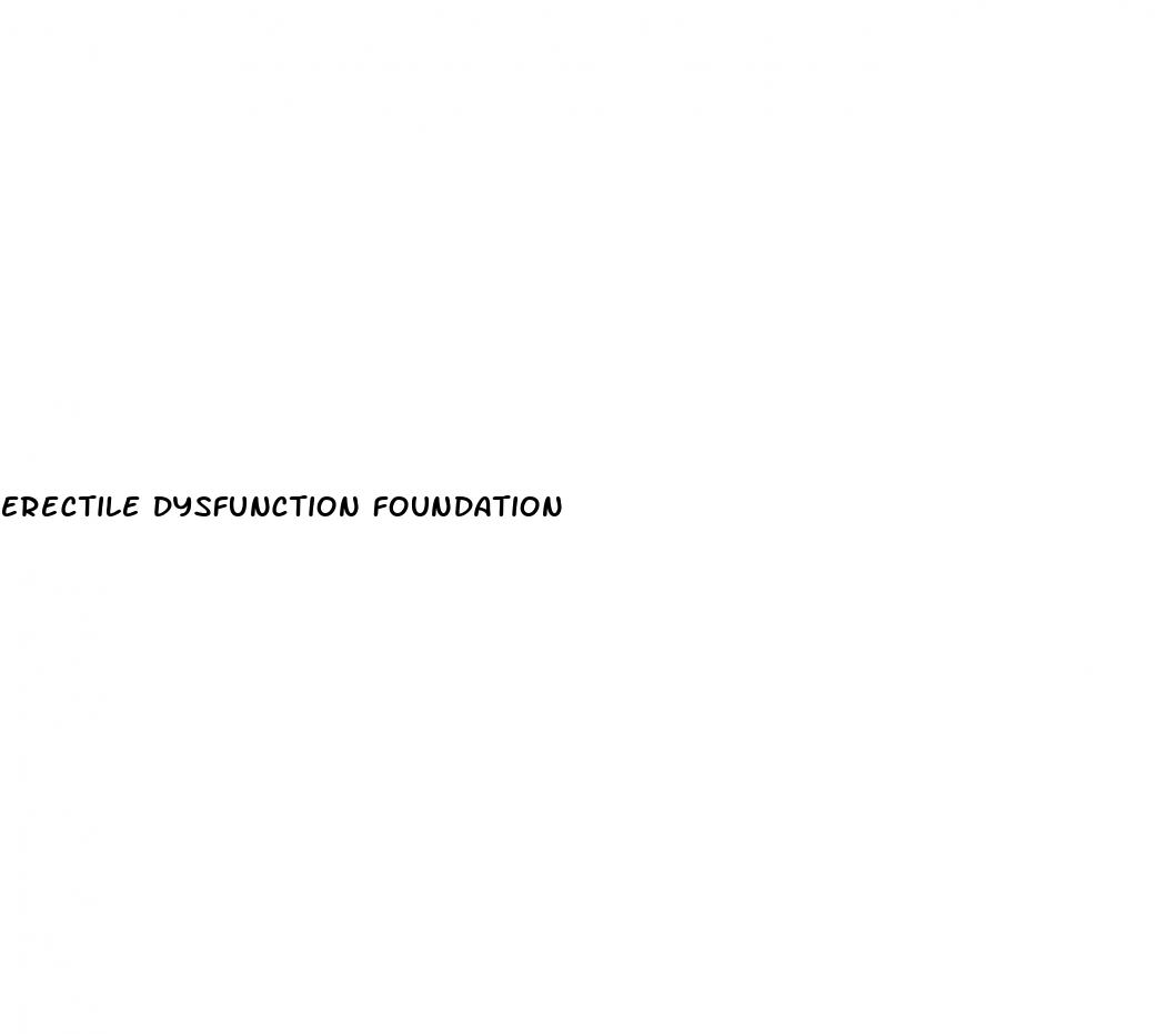 erectile dysfunction foundation