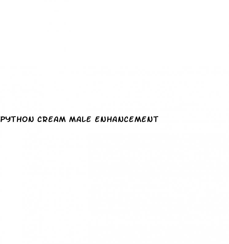 python cream male enhancement