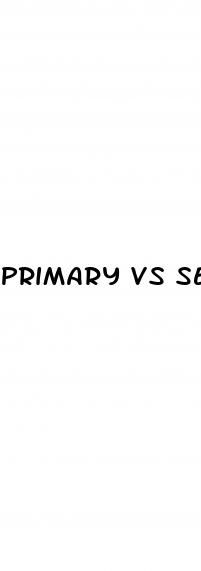 primary vs secondary erectile dysfunction