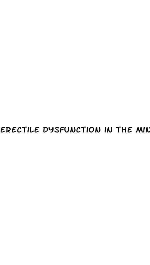 erectile dysfunction in the mind