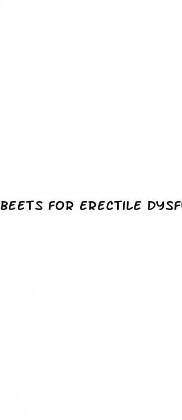 beets for erectile dysfunction