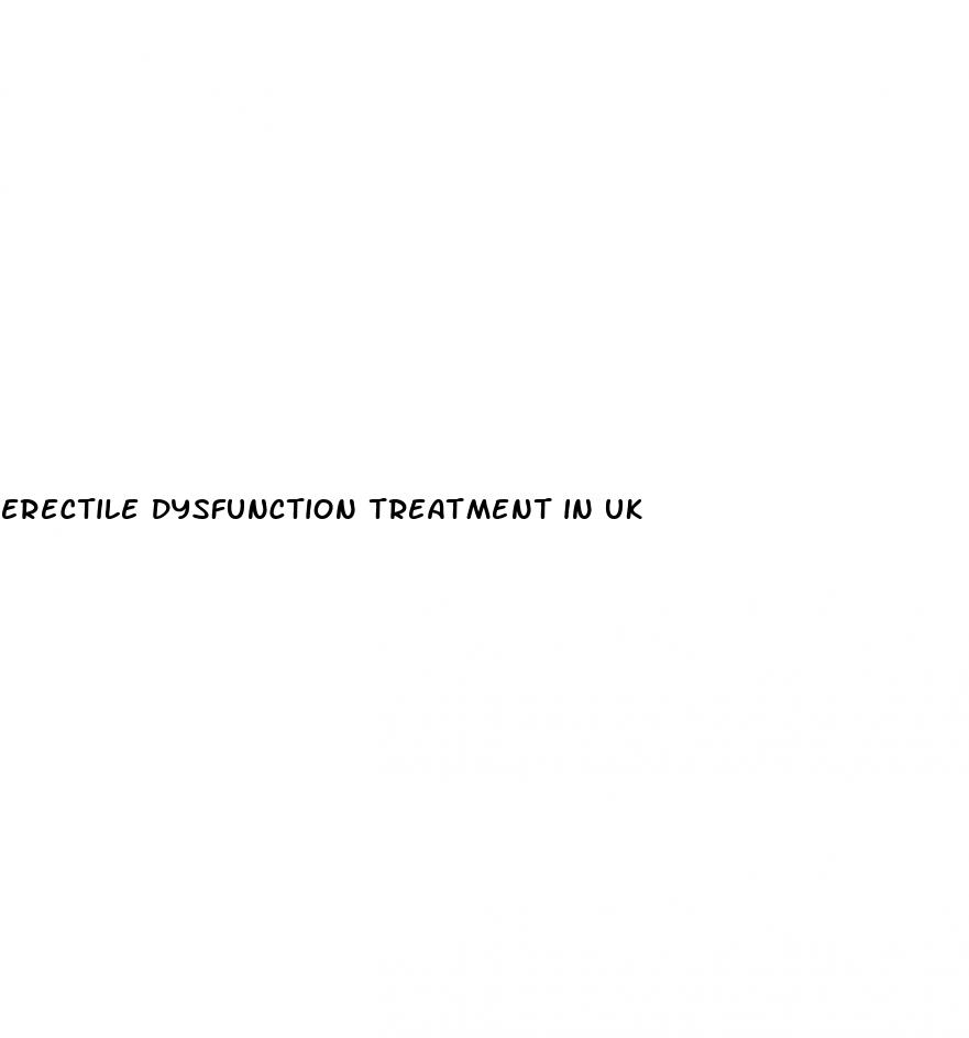 erectile dysfunction treatment in uk