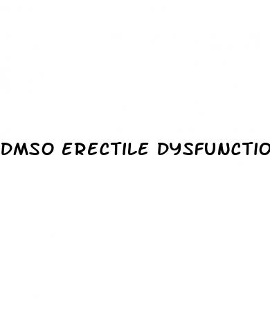 dmso erectile dysfunction