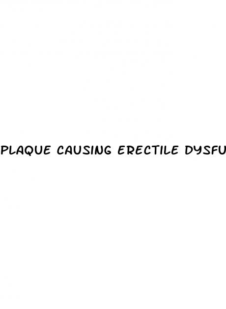 plaque causing erectile dysfunction